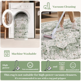 LIVEBOX low-pile lightweight rug stays under doors and avoids blocking.