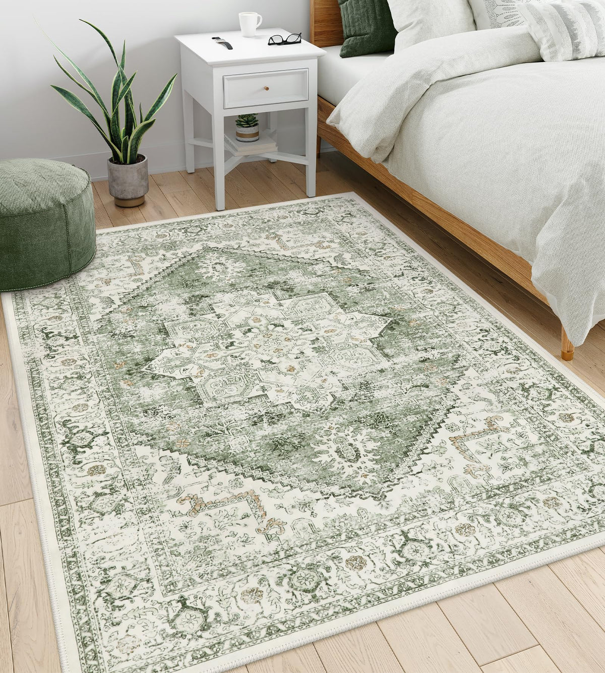 LIVEBOX Non-slip back rug helps prevent slips in busy hallways.