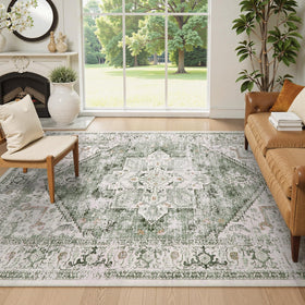 LIVEBOX non-slip rubber-backed rug provides secure grip in busy living spaces.