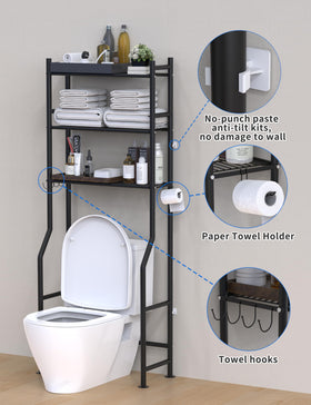 Livilord anti-tip kit stabilizes the unit on smooth bathroom floors.