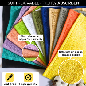 LIVINATI makeup removal washcloths help cleanse makeup without irritation.