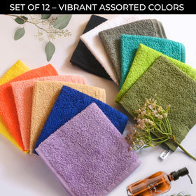 LIVINATI wash cloths for face and body, ideal for versatile bathing routine.