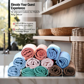 Living Fashions Luxurious Washcloths: highly absorbent and quick-drying for busy routines