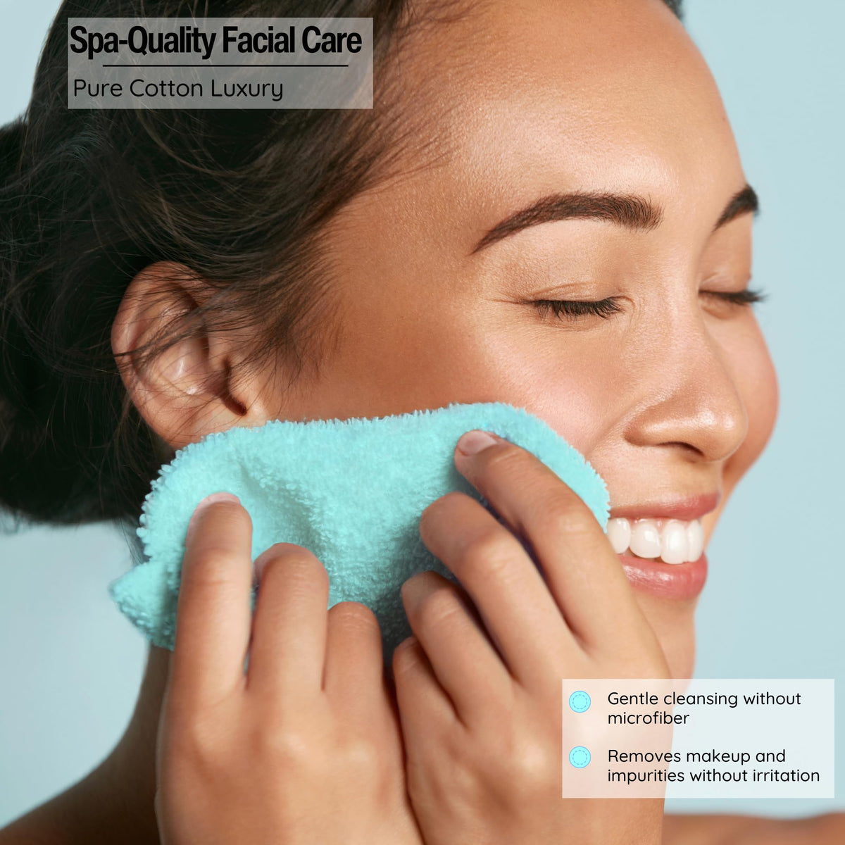 Living Fashions Luxurious Washcloths: soft touch and durable design for face and body