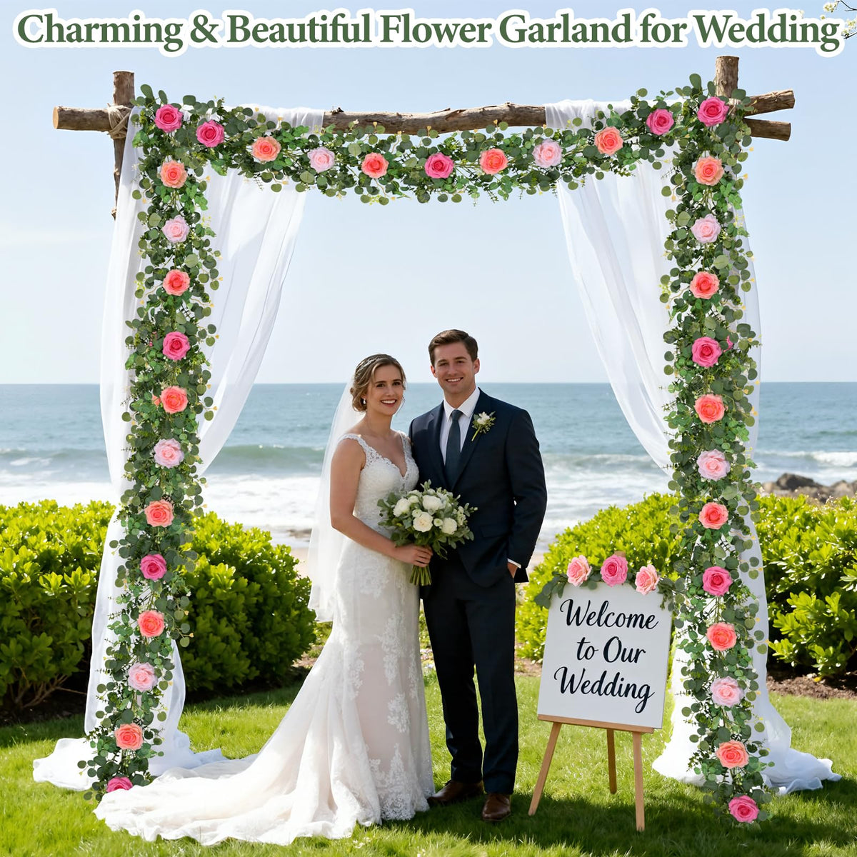 Livole garland decorating birthday party with roses for festive decor