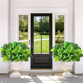 Livole Boston fern artificial plant: lifelike fronds for porch decor.