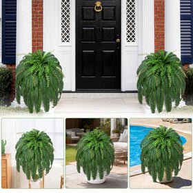 Livole large hanging fern decor for porch, balcony, or patio.