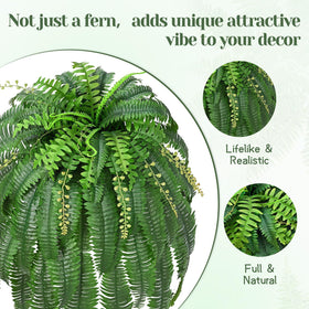 Livole easy-maintenance fake fern requires no watering, just dusting.