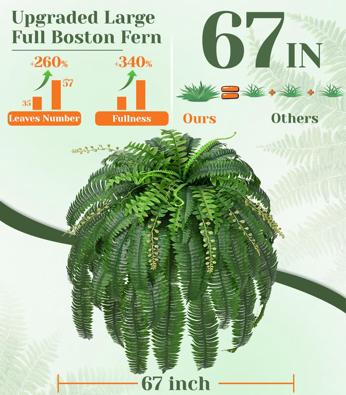 Livole fern features veining and green shading for believable outdoor decor.