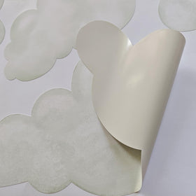 Liwo nine-piece cloud decals form a gentle sky mural.