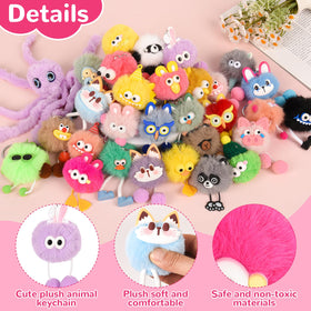 LiYiQ plush keychain style 3; durable buckle ensures secure daily use.