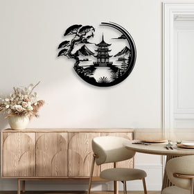 LIYOUYA durable black wall decor for indoor or sheltered outdoor display