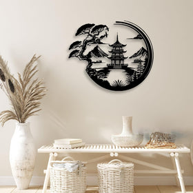 LIYOUYA art piece blends nature and tradition for home office vibes