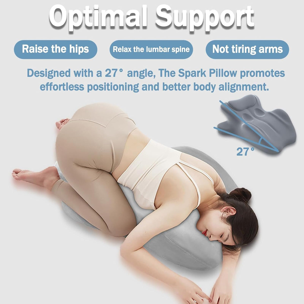 LizhSynergy breathable-cover pillow features a removable cover for cooling comfort