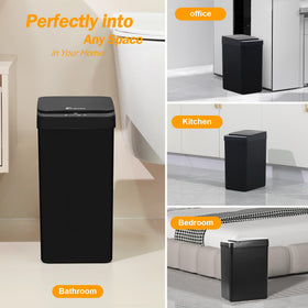 LJIACLEA compact trash can ideal for RVs and bedrooms, supporting cleaner living.