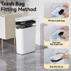 Slim design of LJIACLEA trash bin saves space in tight areas