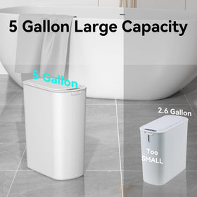 Built-in bag fixing ring secures liners in the LJIACLEA can
