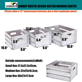 LKMANY Storage Crates: large box, sturdy and decorative for living room or kitchen.