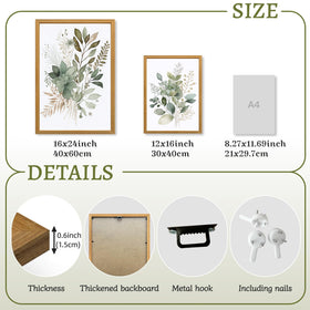 LLEEMPI gift-ready botanical wall art ideal housewarming or anniversary