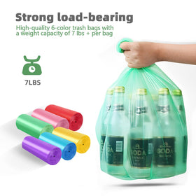 LLNTOU bathroom trash bin compact size fits tight corners near sinks.