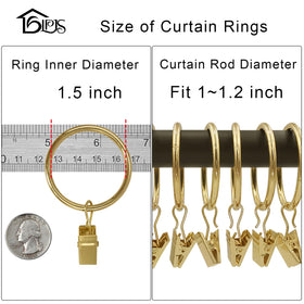 LLPJS 1.5-inch inner diameter rings fit rods up to 1.2 inches.