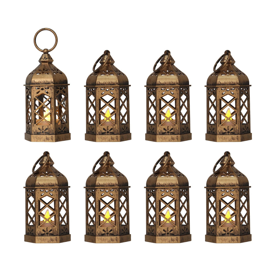 LLQ mini lantern cluster centerpiece for elegant table styling.