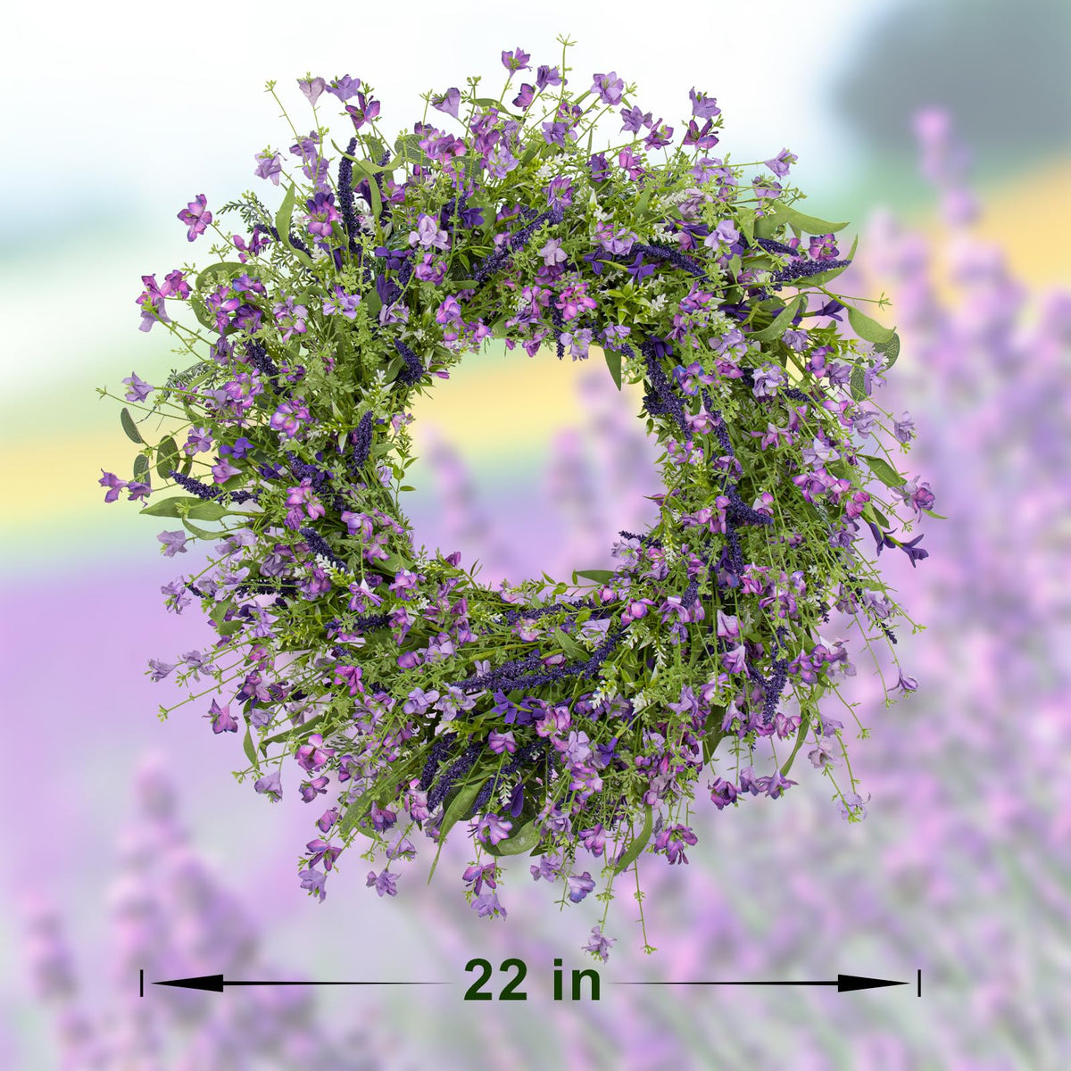 LLZLL summer wreath for living rooms provides ready-to-hang elegance.