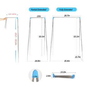 Lmaray compact folding rack inside a bag demonstrates lightweight portability
