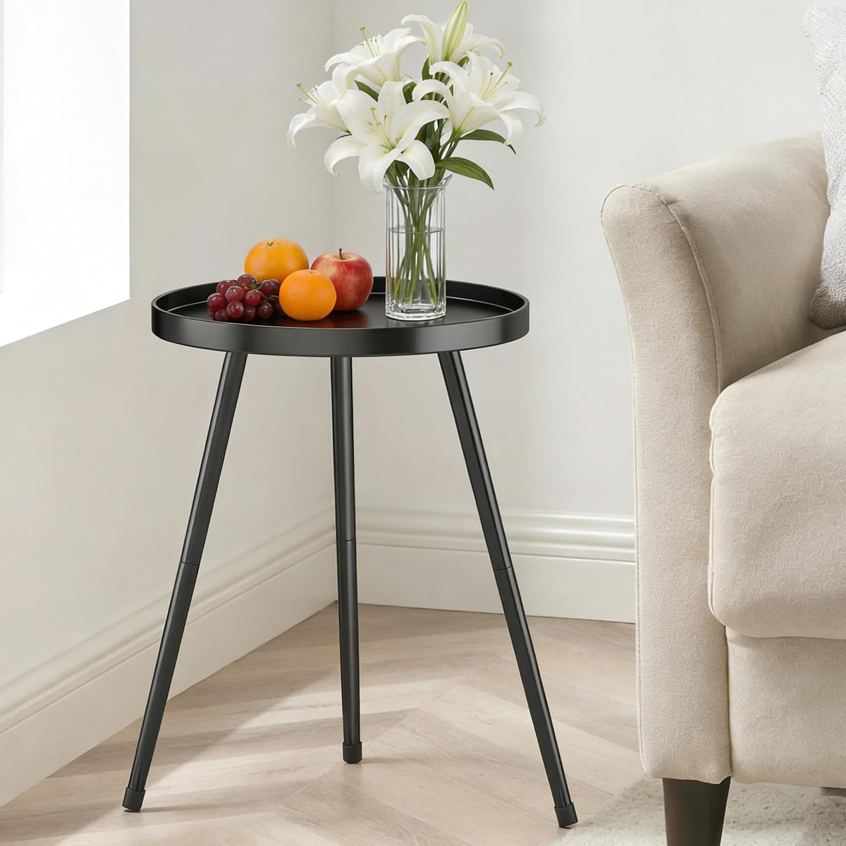 LMGVRZK indoor-outdoor side table ready for patio or living room use.