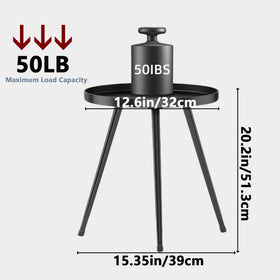 LMGVRZK small-space end table fits apartments and balconies.