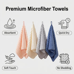 LMMINBZ beige towel offers neutral decor and strong absorption for daily tasks