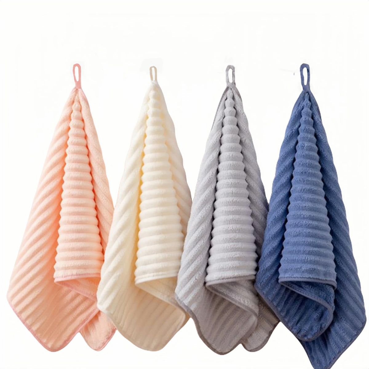 LMMINBZ microfiber hand towel blue for quick-drying bathroom use