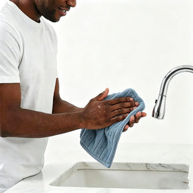 LMMINBZ microfiber hand towel pink for soft comfort and versatile use