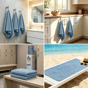 LMMINBZ towel set ready for gym, beach, or travel needs