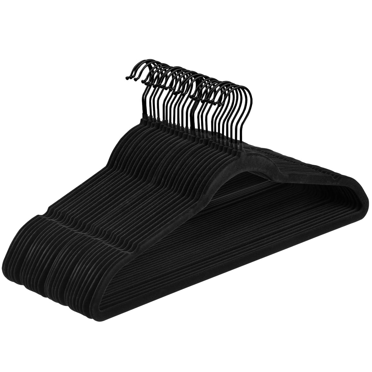 LMTrystFit velvet hanger pack60 in use maximizing closet space
