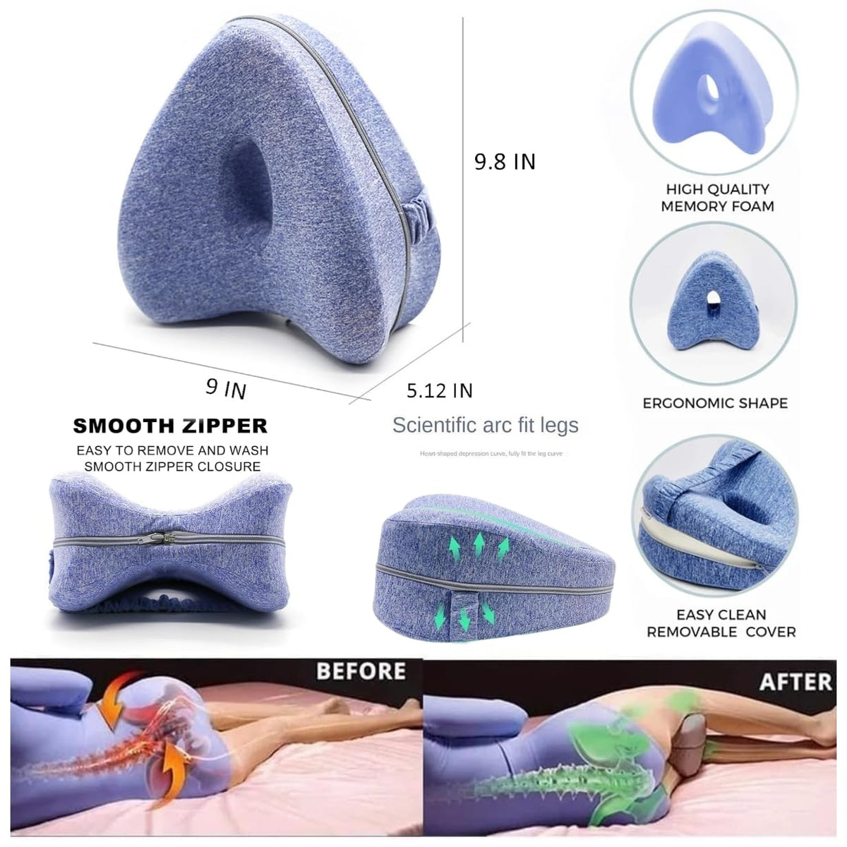 LMUWECNO Revoget adjustable-strap keeps pillow in place all night