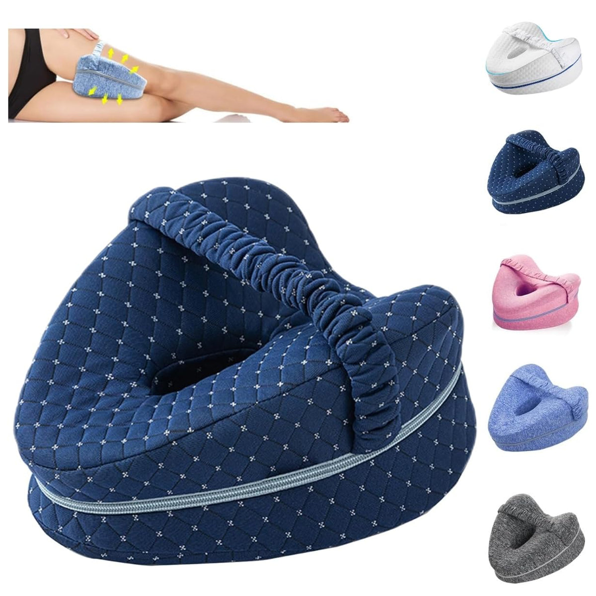 LMUWECNO Revoget between-legs pillow supports hip alignment for side sleepers