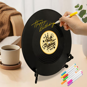 LMVIYAN vinyl record sized at 11.6 inches for compact decor