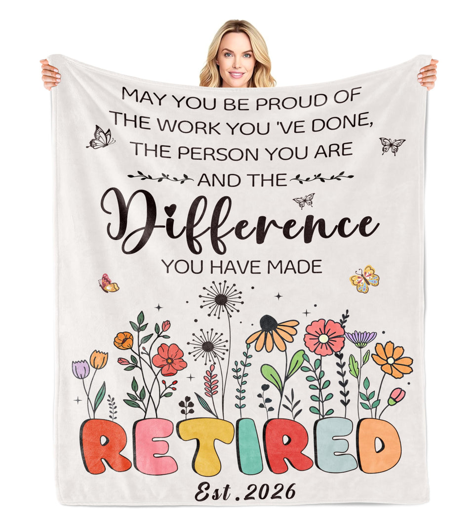 LNKRFRPA retirement blanket 60x50 fold for easy packing and cozy moments