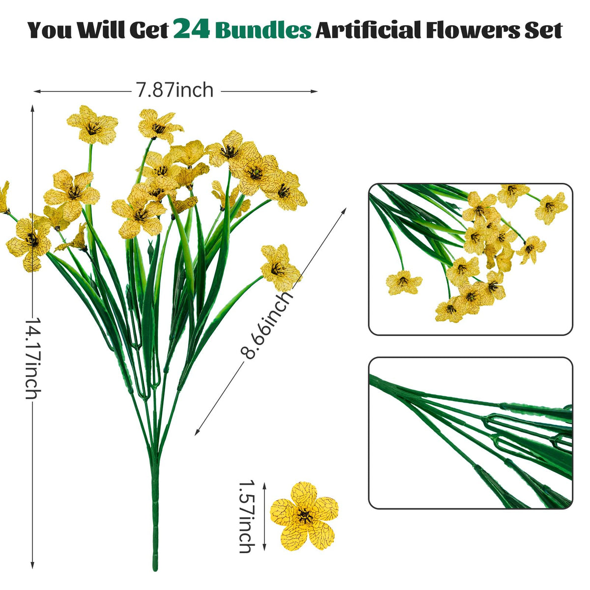 Lnoicy porch yellow artificial flowers add vibrant charm to entrances