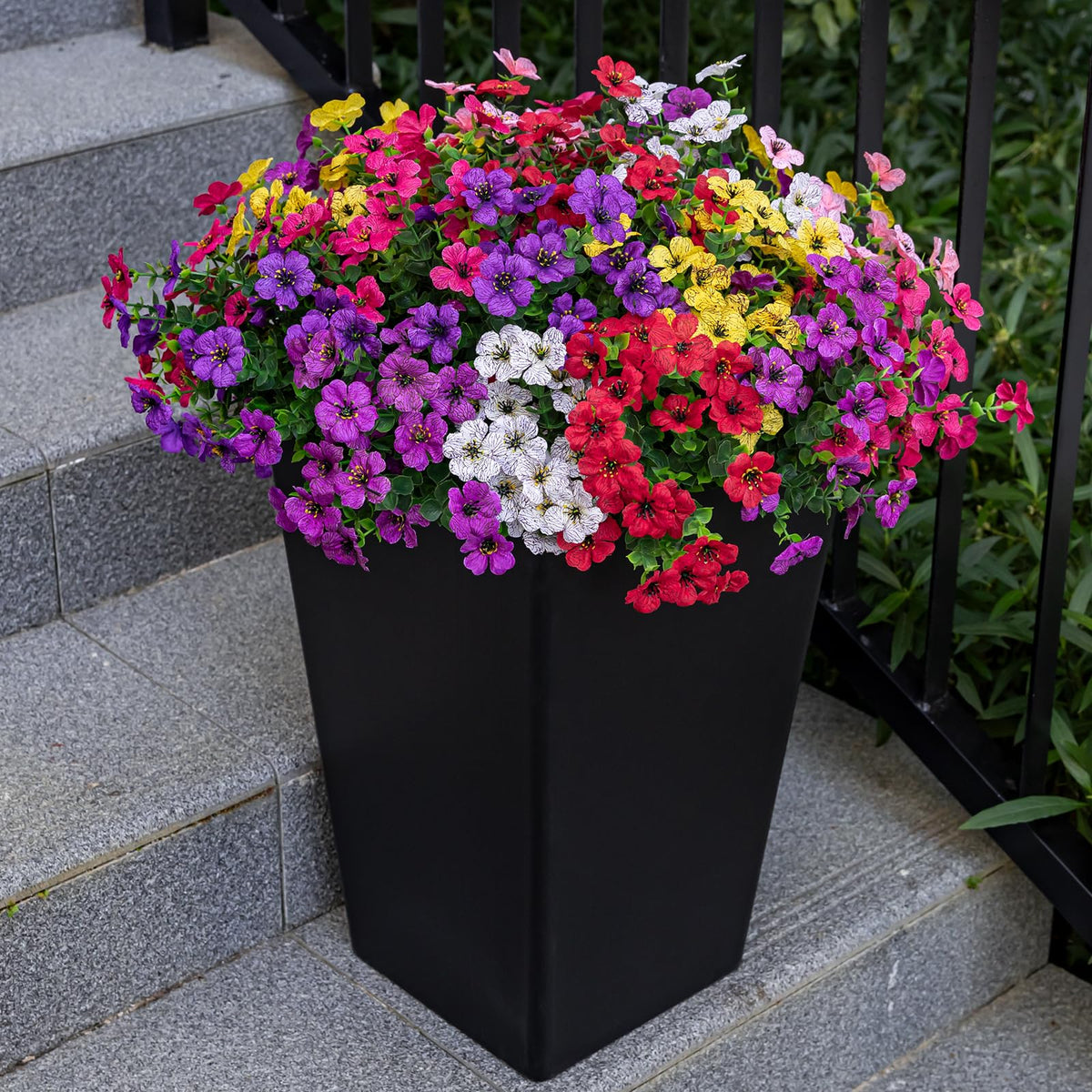 Lnoicy fake flowers for home porch decor offering low maintenance beauty year round