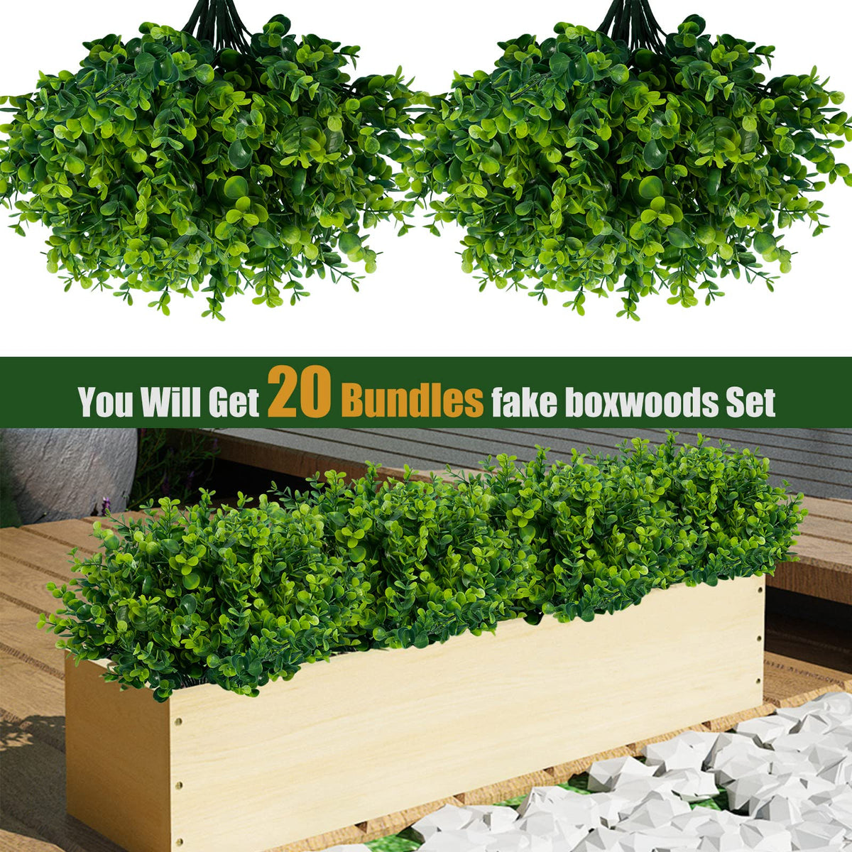 Lnoicy outdoor UV-resistant fake plants—lasting greenery for patios