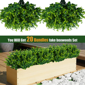 Lnoicy outdoor UV-resistant fake plants—lasting greenery for patios