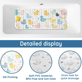 Lnond mat with strong suction cups grips tub surfaces securely
