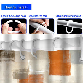 Lnond orange contour mat provides cushioned support on bathroom floor