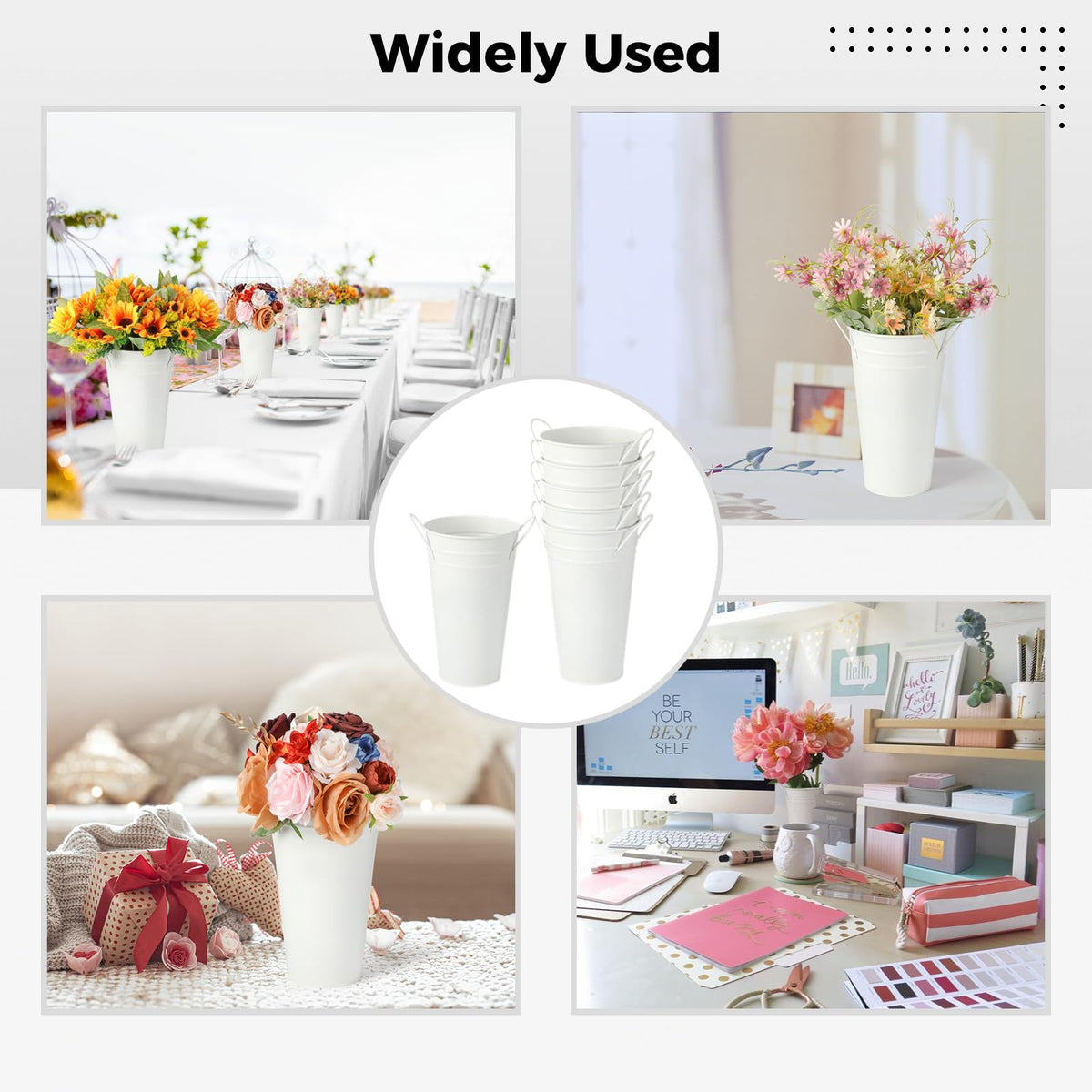 Lnrueg home and wedding decor using vases as table centerpieces