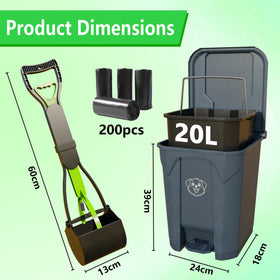 LNYBJS waste station foot pedal for hands-free lid operation.
