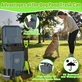 LNYBJS waste station inner bin with easy removal for quick bag changes.