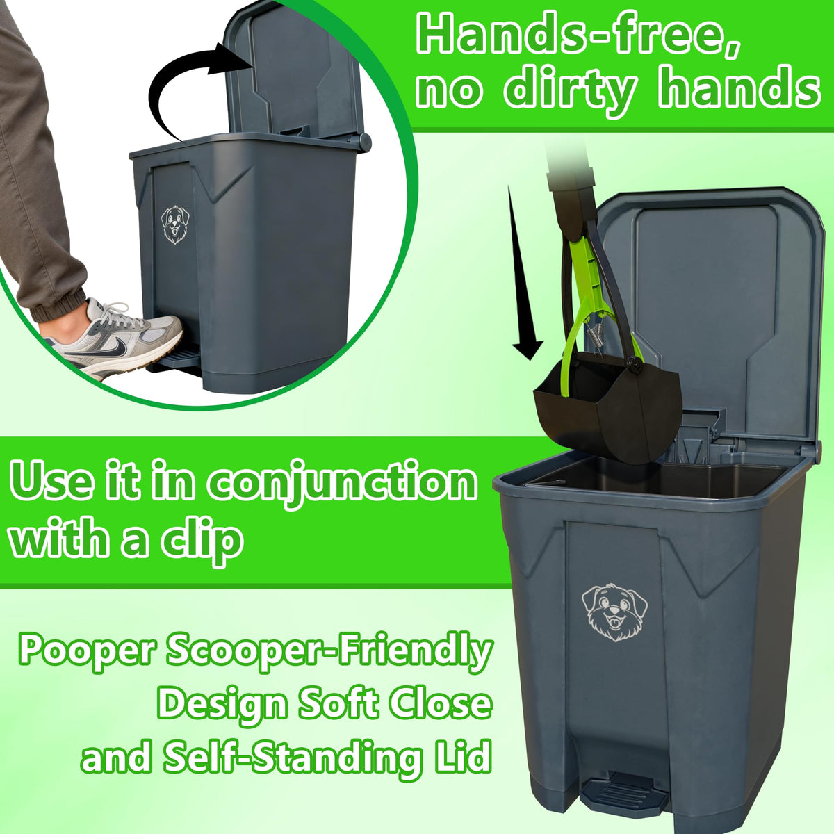 LNYBJS included 200 heavy-duty bags for immediate cleanup.
