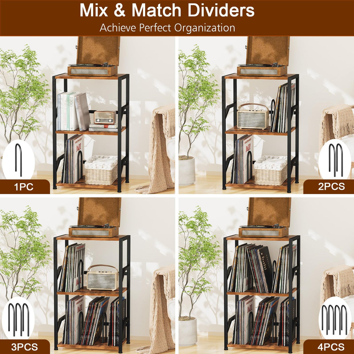LOAKEKEL industrial steel frame supports daily vinyl use